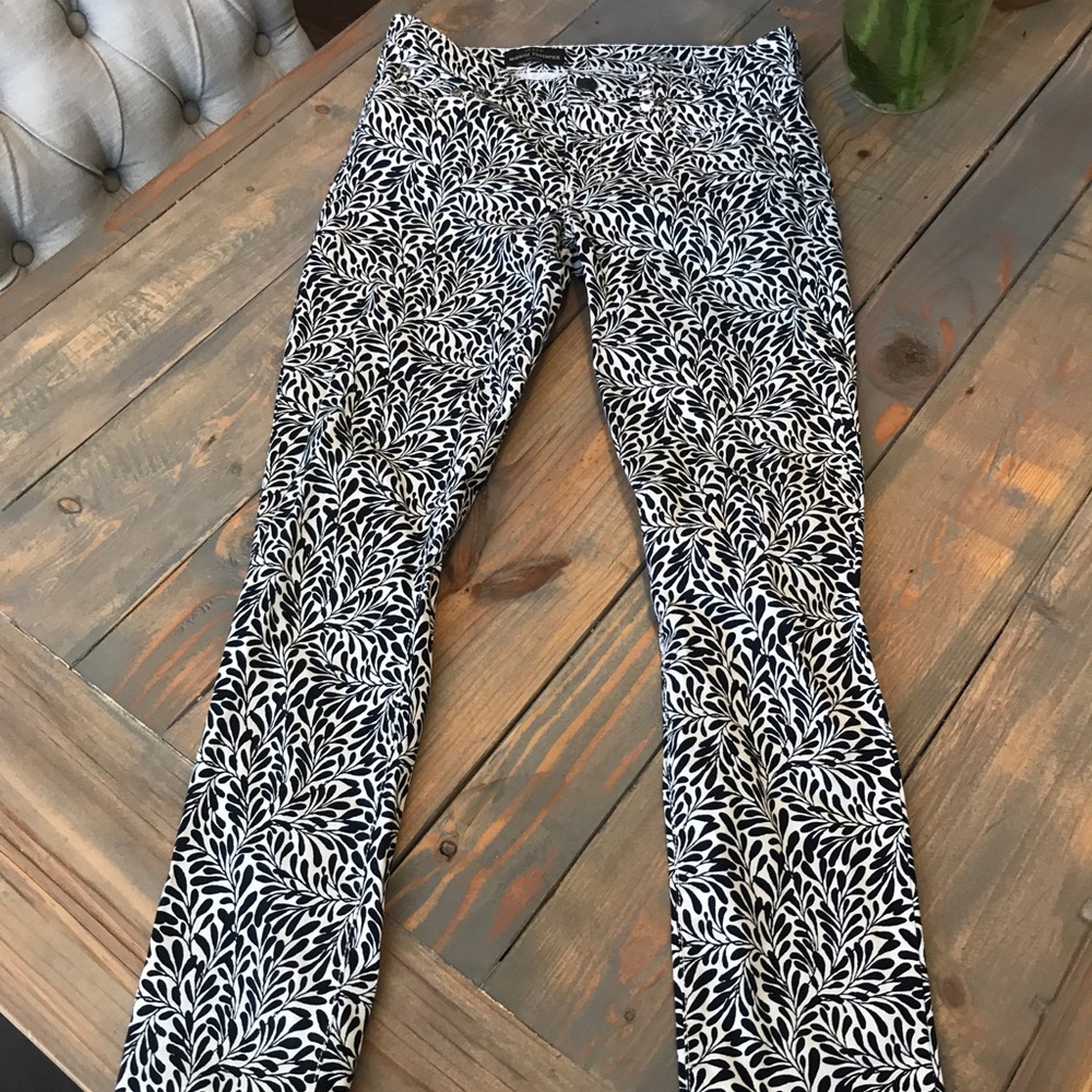 J Crew Navy and White Pattern Jeans/Pants!